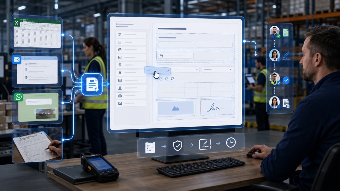 Operador de supply chain coordinando una operación resiliente en tiempo real desde un almacén